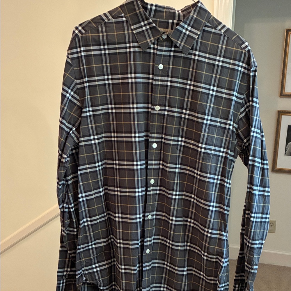 Burberry Plaid Cotton Shirt